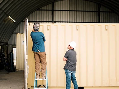 Konteinerite tegevusruumide jaoks on vaja pärast hooldust